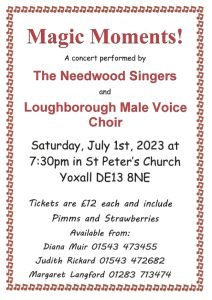 The Needwood Singers and Loughborough Male Voice Choir perform Magic Moments
